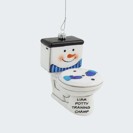 Frosty the Toilet Ornament created by KREBS and designed by Ornament Shop