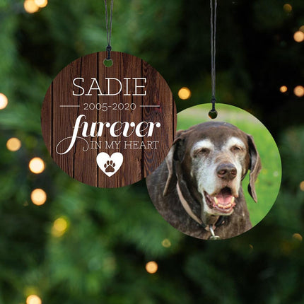 Furever in My Heart - Dog Personalized Wood Ornament created by ORNAMENT SHOP