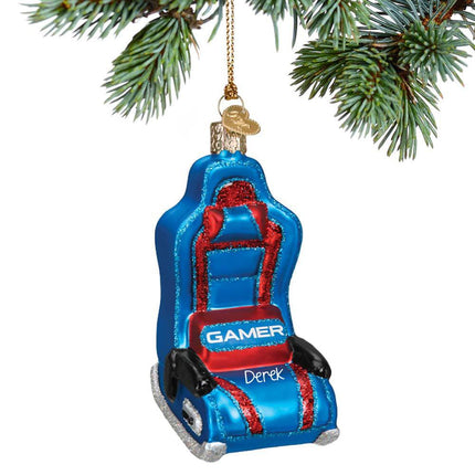 Gamer Chair Ornament created by OLD WORLD CHRISTMAS and designed by Ornament Shop