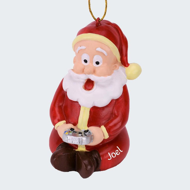 Gamer Santa Ornament created by TREE BUDDEES and designed by Ornament Shop