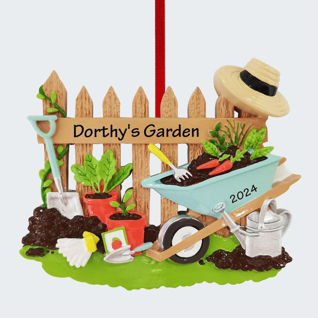 Gardener Wheelbarrow Ornament created by ORNAMENT SHOP