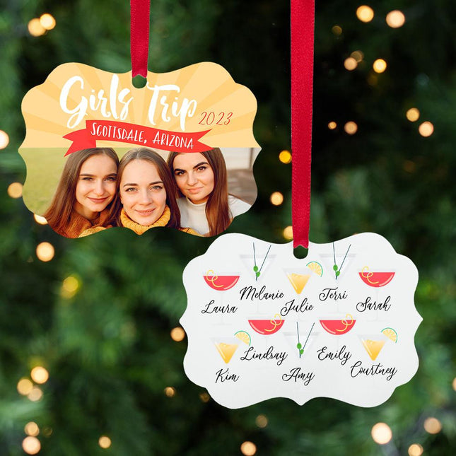 Girl's Trip Ornament - COLOR - Yellow created by ORNAMENT SHOP