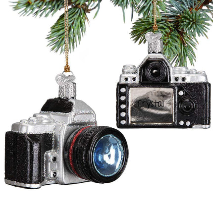 Glass Camera Ornament created by OLD WORLD CHRISTMAS and designed by Ornament Shop