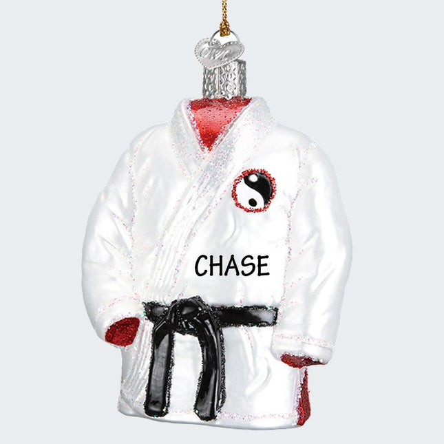Glass Karate Ornament Ornament created by OLD WORLD CHRISTMAS and designed by Ornament Shop