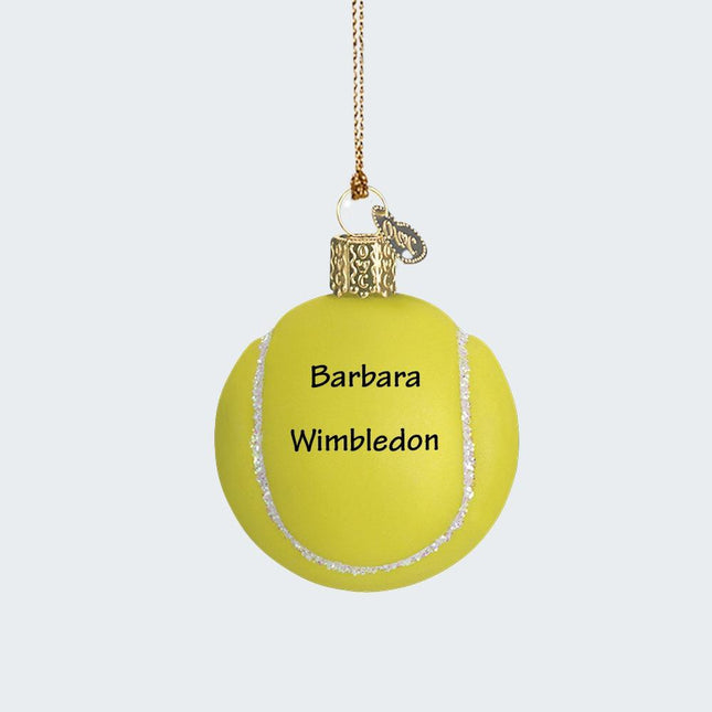 Glass Tennis Ball Ornament created by OLD WORLD CHRISTMAS and designed by Ornament Shop