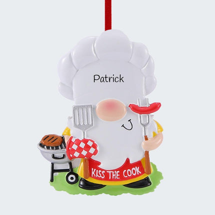 Gnome Cooking Ornament created by ORNAMENT SHOP