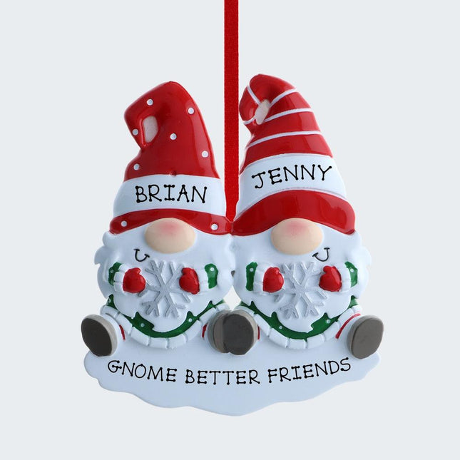 Gnome Family Personalized Ornament - 2, 3, 4, 5, 6 Family Members - FAMILY - Couple / 2 Family Members created by ORNAMENT SHOP