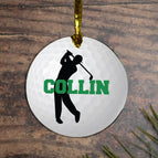 With Golfer