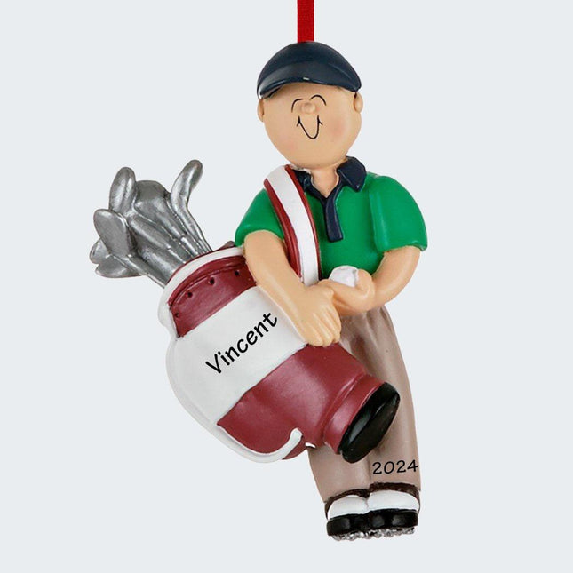 Golfer Personalized Ornament created by ORNAMENT SHOP