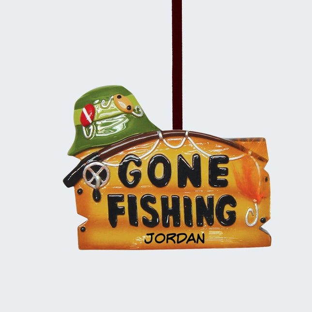 Gone Fishing Ornament created by ORNAMENT SHOP