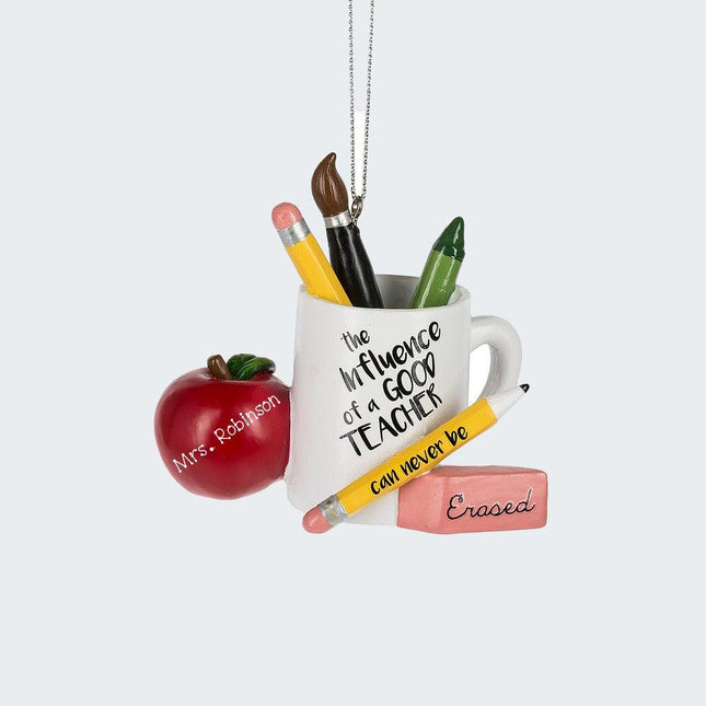 Good Teacher Mug Ornament created by ORNAMENT SHOP