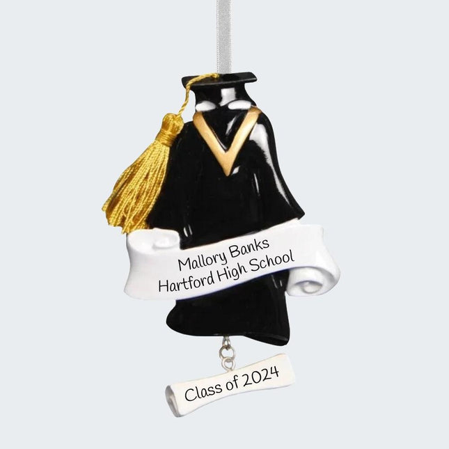 Grad Cap and Gown Ornament created by ORNAMENT SHOP