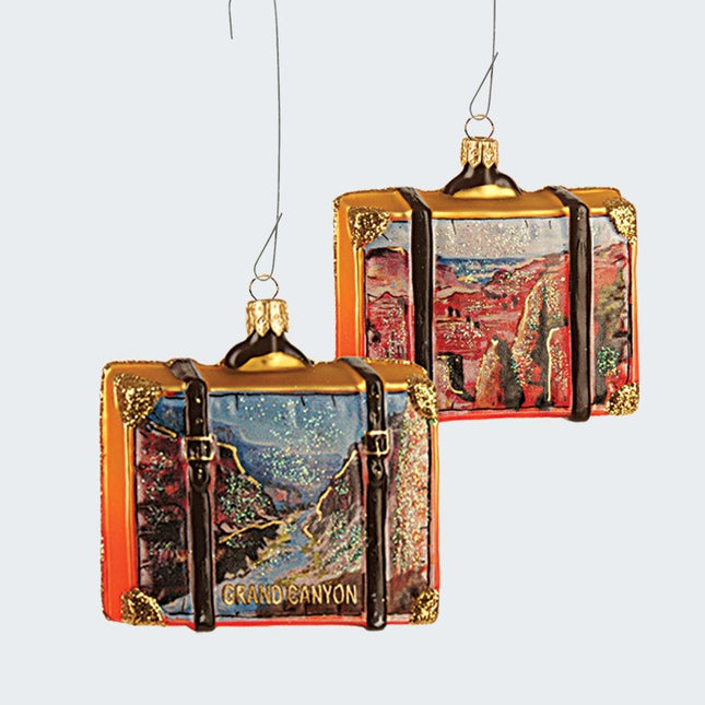 Grand Canyon Personalized Travel Suitcase Ornament created by ORNAMENT SHOP