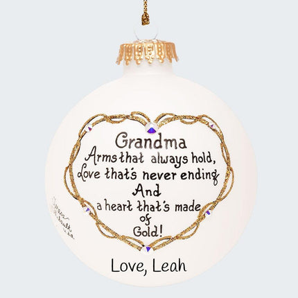 Grandma Arms That Hold Ornament created by HEART GIFTS and designed by Ornament Shop