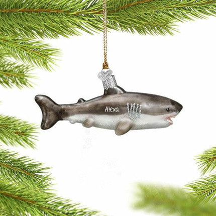 Great White Shark Ornament created by OLD WORLD CHRISTMAS and designed by Ornament Shop