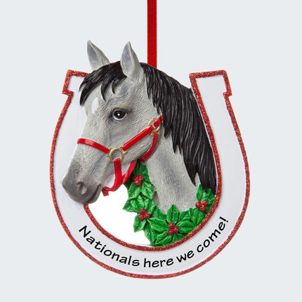 Grey Horse Ornament created by ORNAMENT SHOP