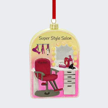 Hair Salon with Styling Tools Ornament created by BRONNERS and designed by Ornament Shop