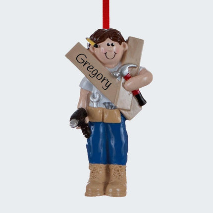 Handyman or Construction Ornament created by RUDOLPH AND ME and designed by Ornament Shop