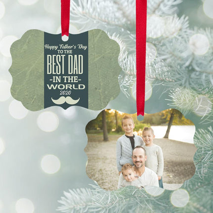 Happy Father's Day To The Best Dad In The World Photo Ornament created by ORNAMENT SHOP