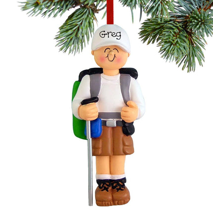 Hiker Personalized Ornament created by ORNAMENT SHOP