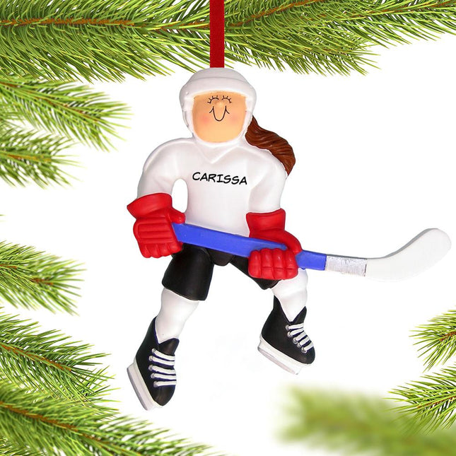 Hockey Player Personalized Ornament created by ORNAMENT SHOP