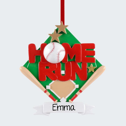 Home Run Baseball Diamond Ornament created by RUDOLPH AND ME and designed by Ornament Shop