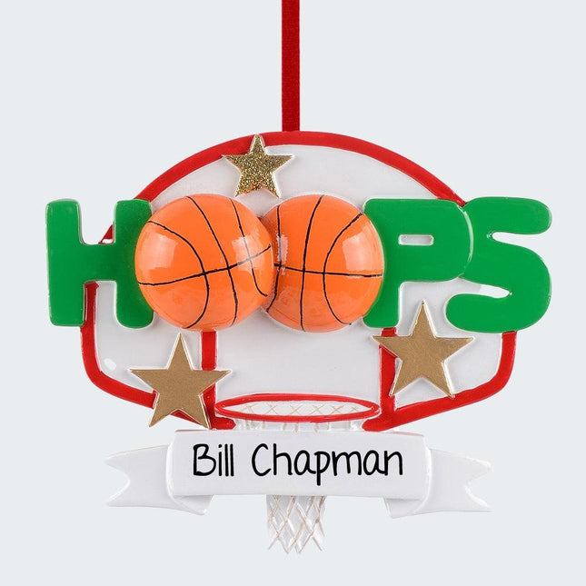 Hoops Basketball Ornament created by RUDOLPH AND ME and designed by Ornament Shop