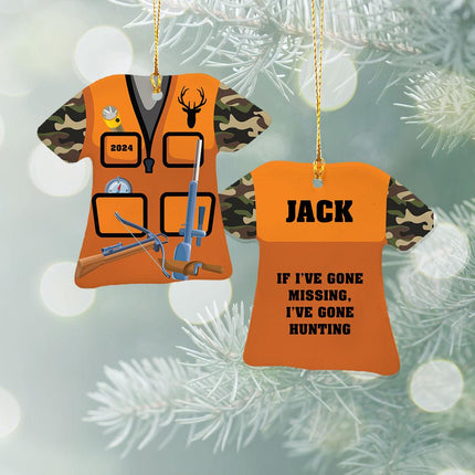 Hunting Vest Ceramic Ornament created by ORNAMENT SHOP