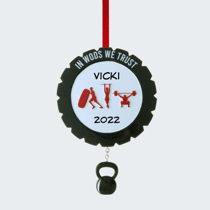 In Wods We Trust CrossFit Ornament created by ORNAMENT SHOP