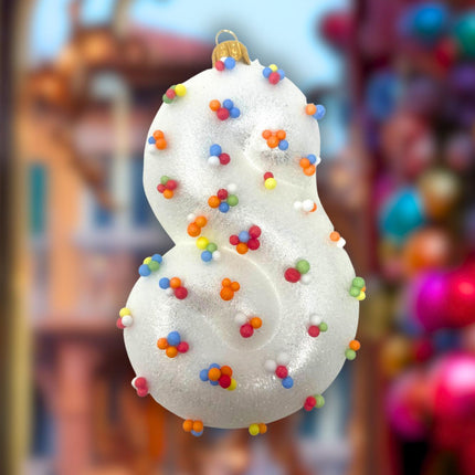 Italian Cookie Hand-Painted Glass Ornament