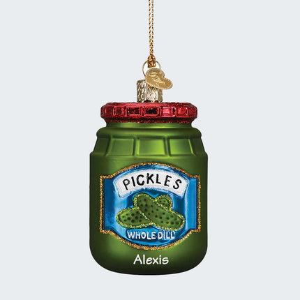 Jar Of Pickles Ornament created by OLD WORLD CHRISTMAS and designed by Ornament Shop