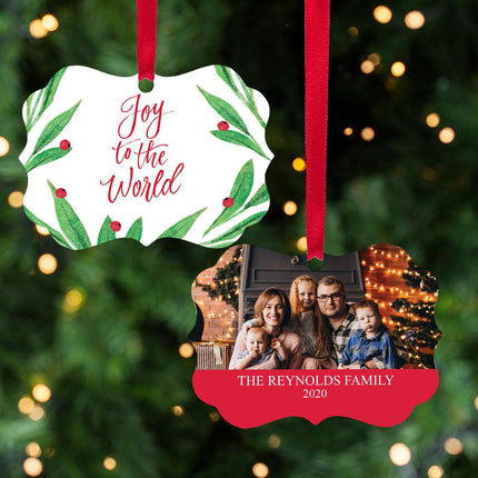 Joy to the World Family Photo Ornament created by ORNAMENT SHOP