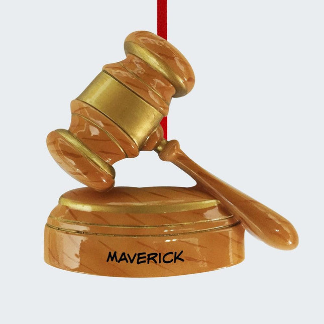 Judge's Gavel Ornament created by ORNAMENT SHOP