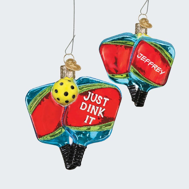 Just Dink It Pickleball Ornament created by OLD WORLD CHRISTMAS and designed by Ornament Shop