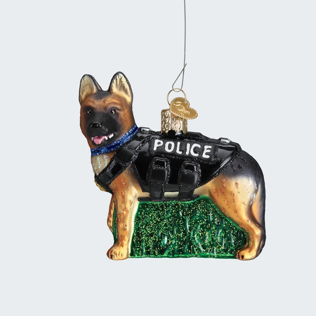 K-9 Dog Ornament created by OLD WORLD CHRISTMAS and designed by Ornament Shop
