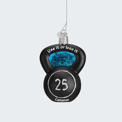 Kettlebell Weight Ornament created by OLD WORLD CHRISTMAS and designed by Ornament Shop