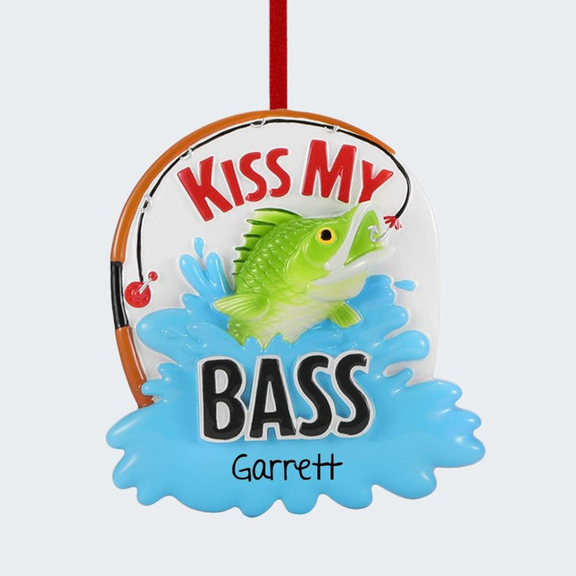 Kiss My Bass Ornament created by ORNAMENT SHOP