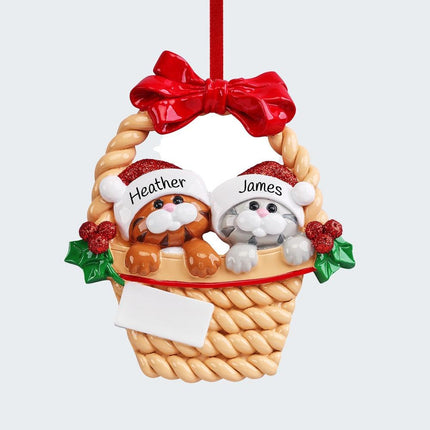 Kitty Couple Ornament created by RUDOLPH AND ME and designed by Ornament Shop
