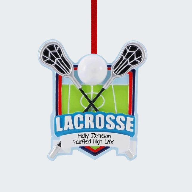 Lacrosse Sheild Ornament created by ORNAMENT SHOP