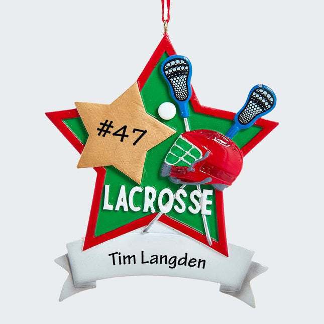 Lacrosse Star Ornament created by KURT ADLER and designed by Ornament Shop
