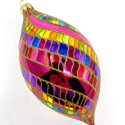 Las Vegas Spinner Hand-Painted Glass Ornament