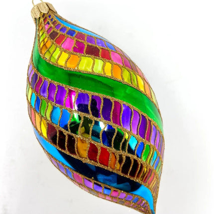 Las Vegas Spinner Hand-Painted Glass Ornament