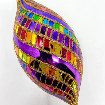 Las Vegas Spinner Hand-Painted Glass Ornament