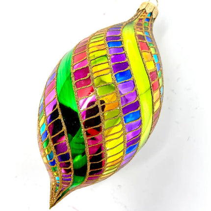 Las Vegas Spinner Hand-Painted Glass Ornament