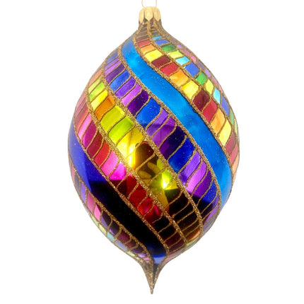 Las Vegas Spinner Hand-Painted Glass Ornament