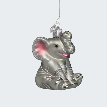 Little Elephant Ornament created by OLD WORLD CHRISTMAS and designed by Ornament Shop
