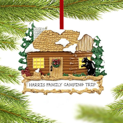 Log Cabin Ornament created by RUDOLPH AND ME and designed by Ornament Shop