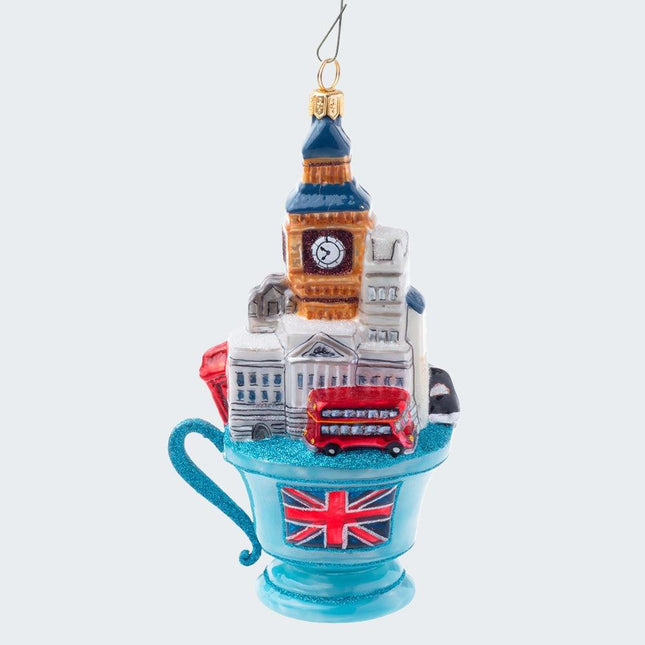 London Teacup Christmas Ornament created by JOY TO THE WORLD and designed by Ornament Shop