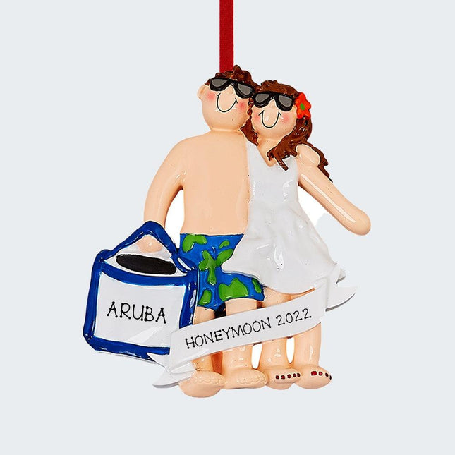 Love On The Beach Ornament created by RUDOLPH AND ME and designed by Ornament Shop