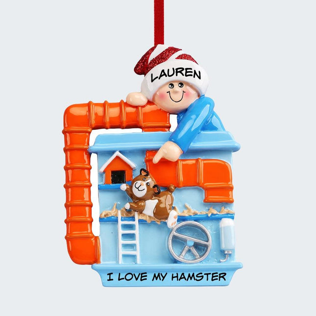 Loves Hamsters Ornament created by RUDOLPH AND ME and designed by Ornament Shop